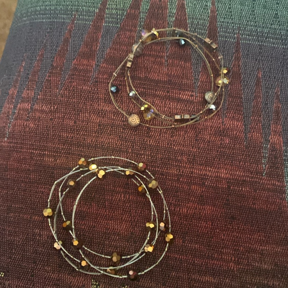 2 sets of bangle bracelets